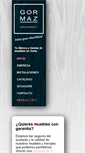 Mobile Screenshot of mueblesgormaz.com